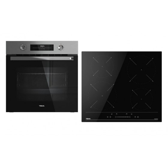 TEKA HSB 6350 SS & IBC 64110 SSM BK Σετ Εντοιχιζόμενος Φούρνος & Εστία 70lt